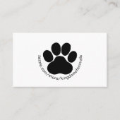 Minimalistische Logo Custom Kingdom of Animals Sim Visitekaartje (Voorkant)