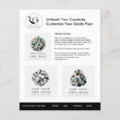 ⭐️Minimalistische Logo Custom Merk Eenvoudige Sjab Flyer (Achterkant)