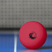 Minimalistische logo- en tekstvervanging pingpongbal (Net)