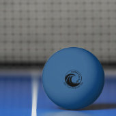 Minimalistische logo- en tekstvervanging pingpongbal (Net)