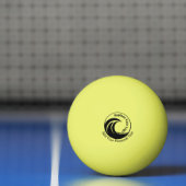 Minimalistische logo- en tekstvervanging pingpongbal (Net)