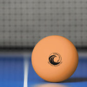 Minimalistische logo- en tekstvervanging pingpongbal (Net)