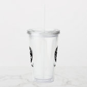 Minimalistische Logo en tekstzaken Acryl Drinkbeker (Rechts)