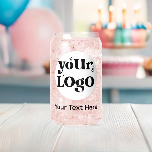 Minimalistische Logo en tekstzaken Blikvorm Glas (Insitu (Baby Shower))