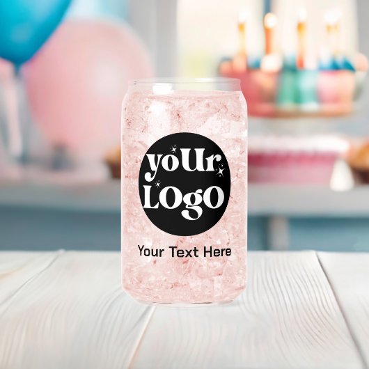 Minimalistische Logo en tekstzaken Blikvorm Glas (Insitu (Baby Shower))