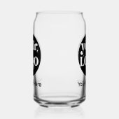 Minimalistische Logo en tekstzaken Blikvorm Glas (Links)