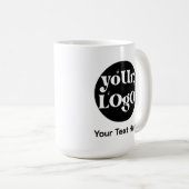 Minimalistische Logo en tekstzaken Koffiemok (Voorkant rechts)