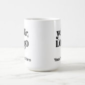 Minimalistische Logo en tekstzaken Koffiemok (Center)