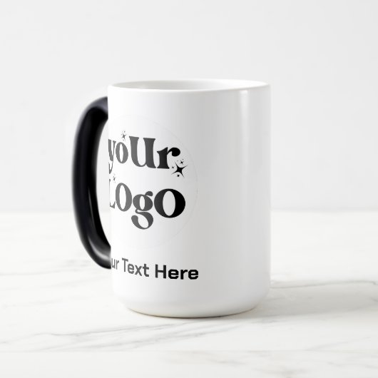 Minimalistische Logo en tekstzaken Magische Mok (Voorkant links)