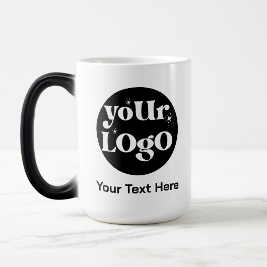 Minimalistische Logo en tekstzaken Magische Mok (Links)