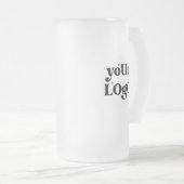 Minimalistische Logo en tekstzaken Matglas Bierpul (Voorkant rechts)