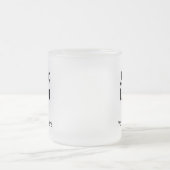 Minimalistische Logo en tekstzaken Matglas Koffiemok (Center)