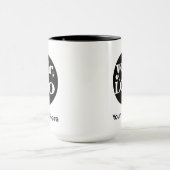 Minimalistische Logo en tekstzaken Mok (Midden)