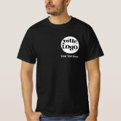 Minimalistische Logo en tekstzaken T-shirt (Voorkant)