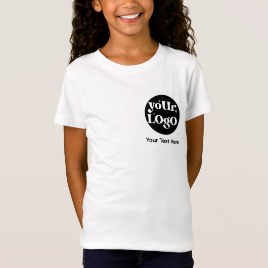 Minimalistische Logo en tekstzaken T-shirt (Voorkant)