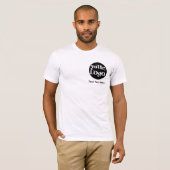 Minimalistische Logo en tekstzaken T-shirt (Voorkant volledig)