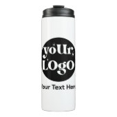 Minimalistische Logo en tekstzaken Thermosbeker (Voorkant)