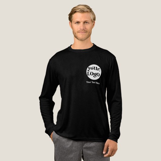 Minimalistische Logo en tekstzaken Tri-Blend Shirt (Voorkant)