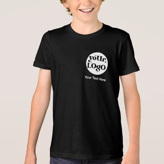 Minimalistische Logo en tekstzaken Tri-Blend Shirt (Voorkant)