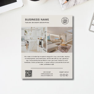Minimalistische Logo Foto Zakelijke Promotie Flyer