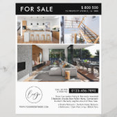 Minimalistische Logo Foto's Marketing onroerend go Flyer (Voorkant)