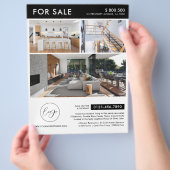 Minimalistische Logo Foto's Marketing onroerend go Flyer (Hand)