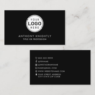 Minimalistische Logo-pictogrammen Social Media Zwa Visitekaartje