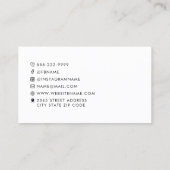 Minimalistische Logo-pictogrammen Visitekaartje (Achterkant)