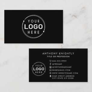 Minimalistische Logo-pictogrammen voor sociale med Visitekaartje