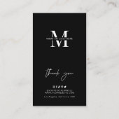 Minimalistische Logo Sugar Body Scrub Toepassingsg Visitekaartje (Achterkant)