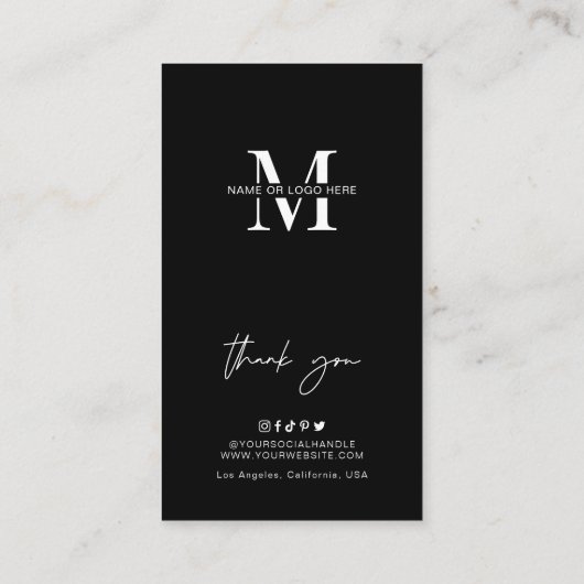 Minimalistische Logo Sugar Body Scrub Toepassingsg Visitekaartje (Achterkant)