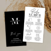 Minimalistische Logo Sugar Body Scrub Toepassingsg Visitekaartje