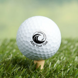 Minimalistische logo- & tekstvervanging  golfballen