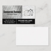 Minimalistische Logo voor thuis | commercieel Visitekaartje (Voorkant / Achterkant)