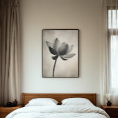 Minimalistische Lotus Flower Art - Zen Wall Decor Perfect Poster