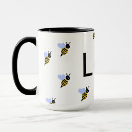 Minimalistische Love & Bees Mok – Romantisch Cadea