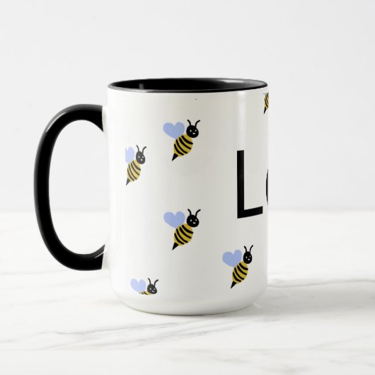 Minimalistische Love & Bees Mok – Romantisch Cadea (Links)