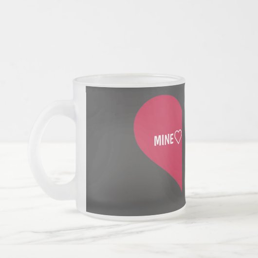 Minimalistische Love Coffee Mok (Links)