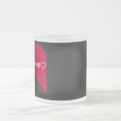 Minimalistische Love Coffee Mok (Center)