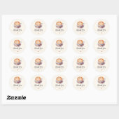 Minimalistische Love Is Brewing Coffee Bruiloftsfe Ronde Sticker (Vel)