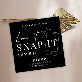 Minimalistische Love Snap Share Label ons op socia