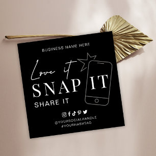 Minimalistische Love Snap Share Label ons op socia