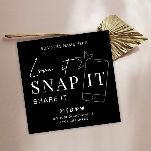 Minimalistische Love Snap Share Label ons op socia