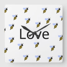 Minimalistische Love Wall Clock – Romantisch Moder