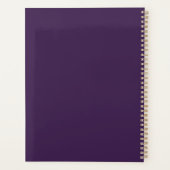 Minimalistische Loyal Plum Gold Planner (Achterkant)