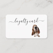 Minimalistische loyaliteit Kaart Pet Dog Services  Visitekaartje (Voorkant)