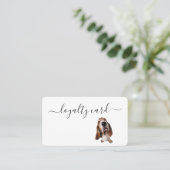 Minimalistische loyaliteit Kaart Pet Dog Services  Visitekaartje (Staand voorkant)