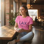 Minimalistische luchthavencode – Op maat gemaakte T-shirt