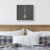 Minimalistische Luchtvaart Canvas Print (Insitu (Slaapkamer))
