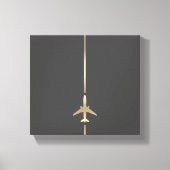 Minimalistische Luchtvaart Canvas Print (Voorkant)